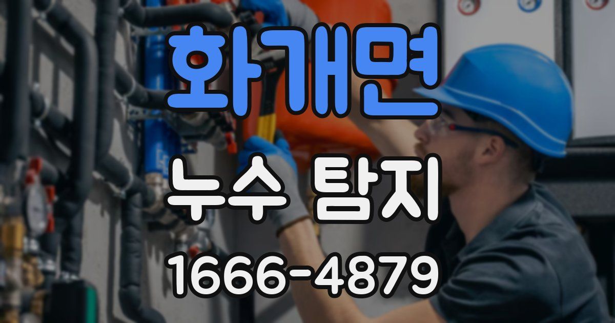 화개면 누수 탐지