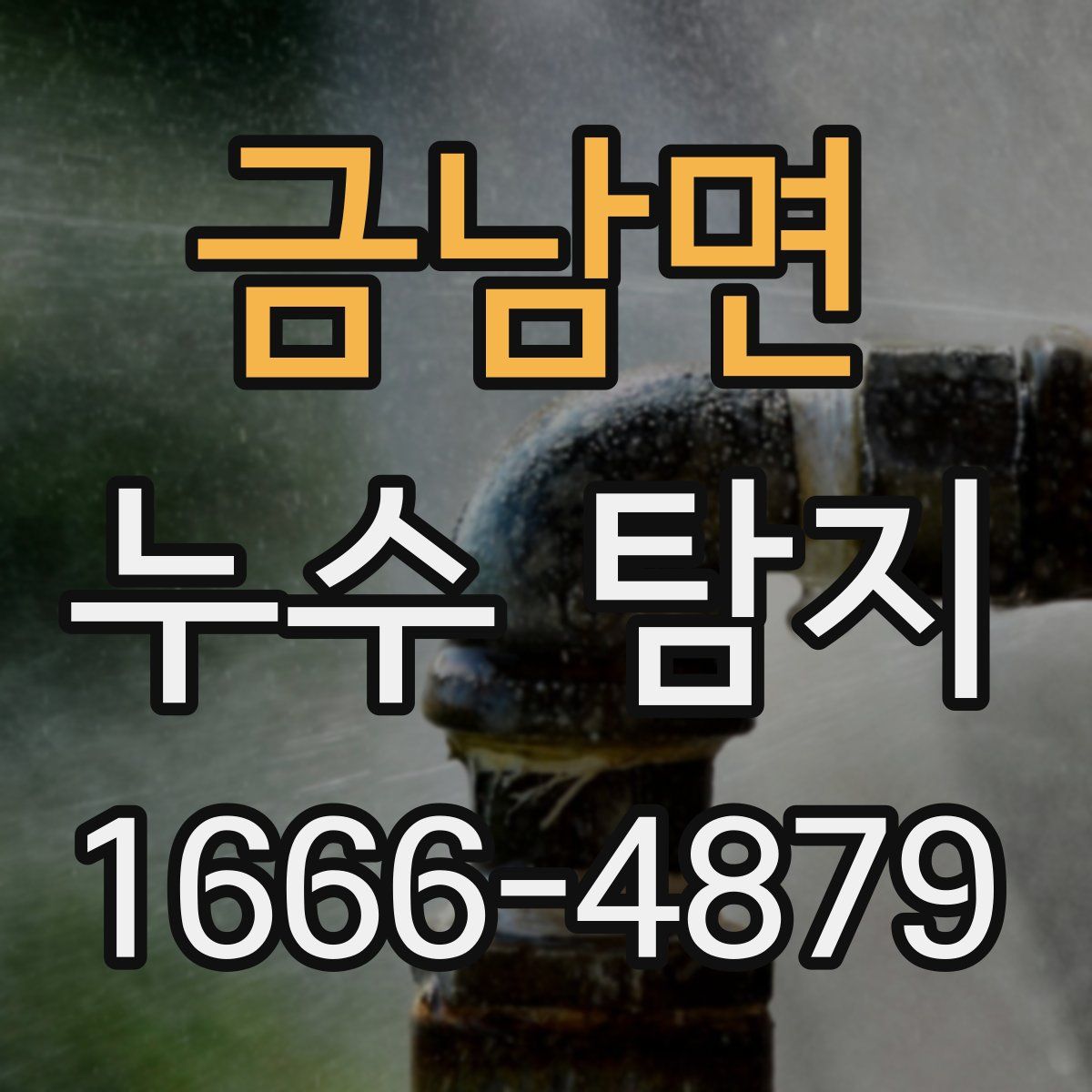 금남면 누수 탐지