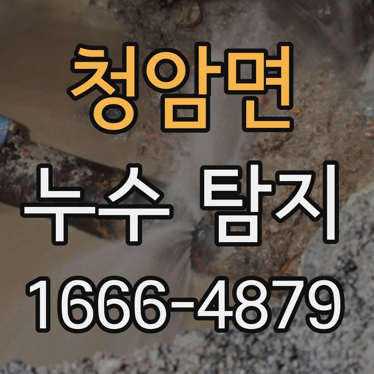 청암면 누수 탐지
