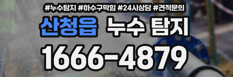 산청읍 누수 탐지