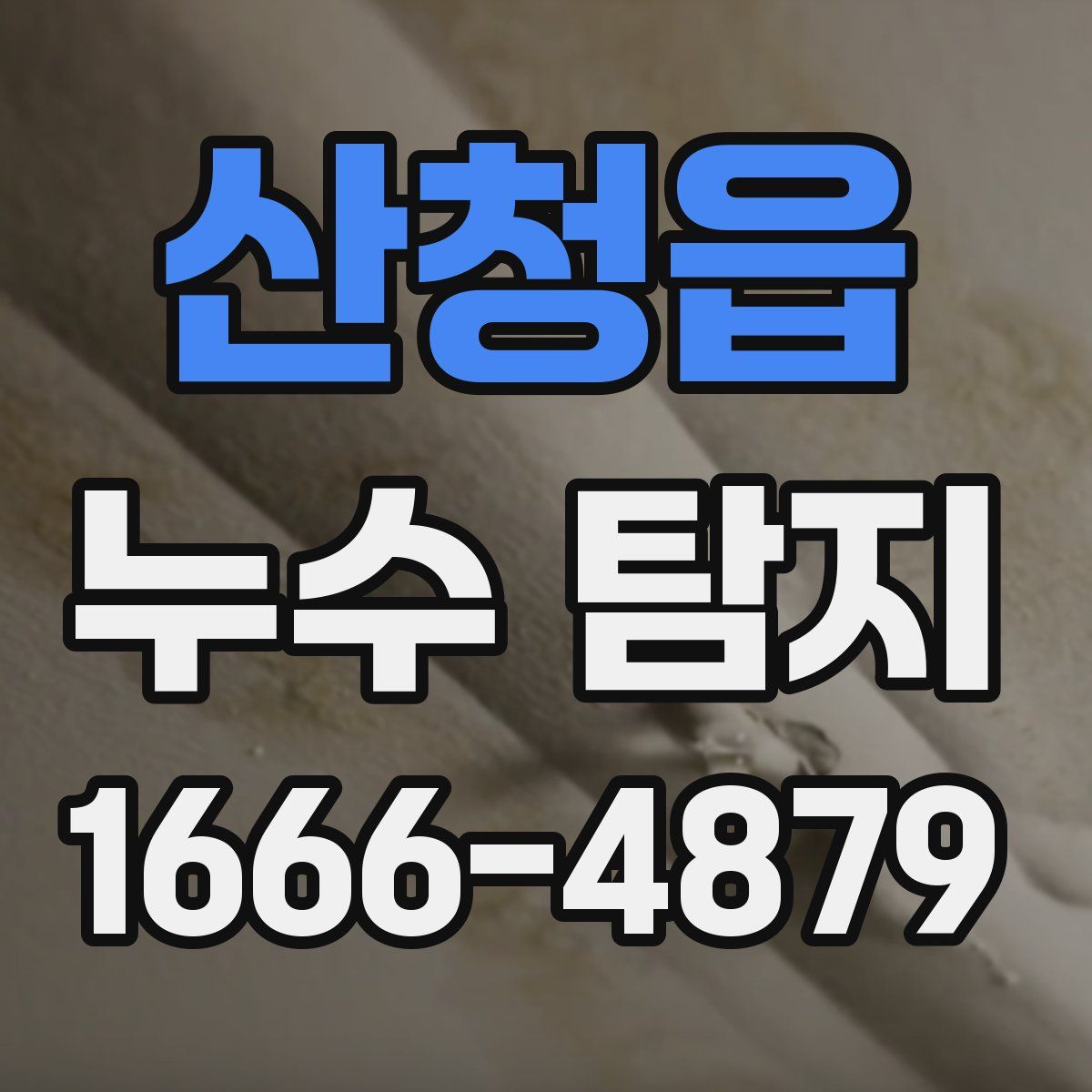 산청읍 누수 탐지