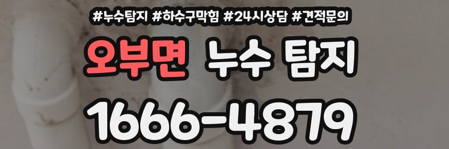 오부면 누수 탐지