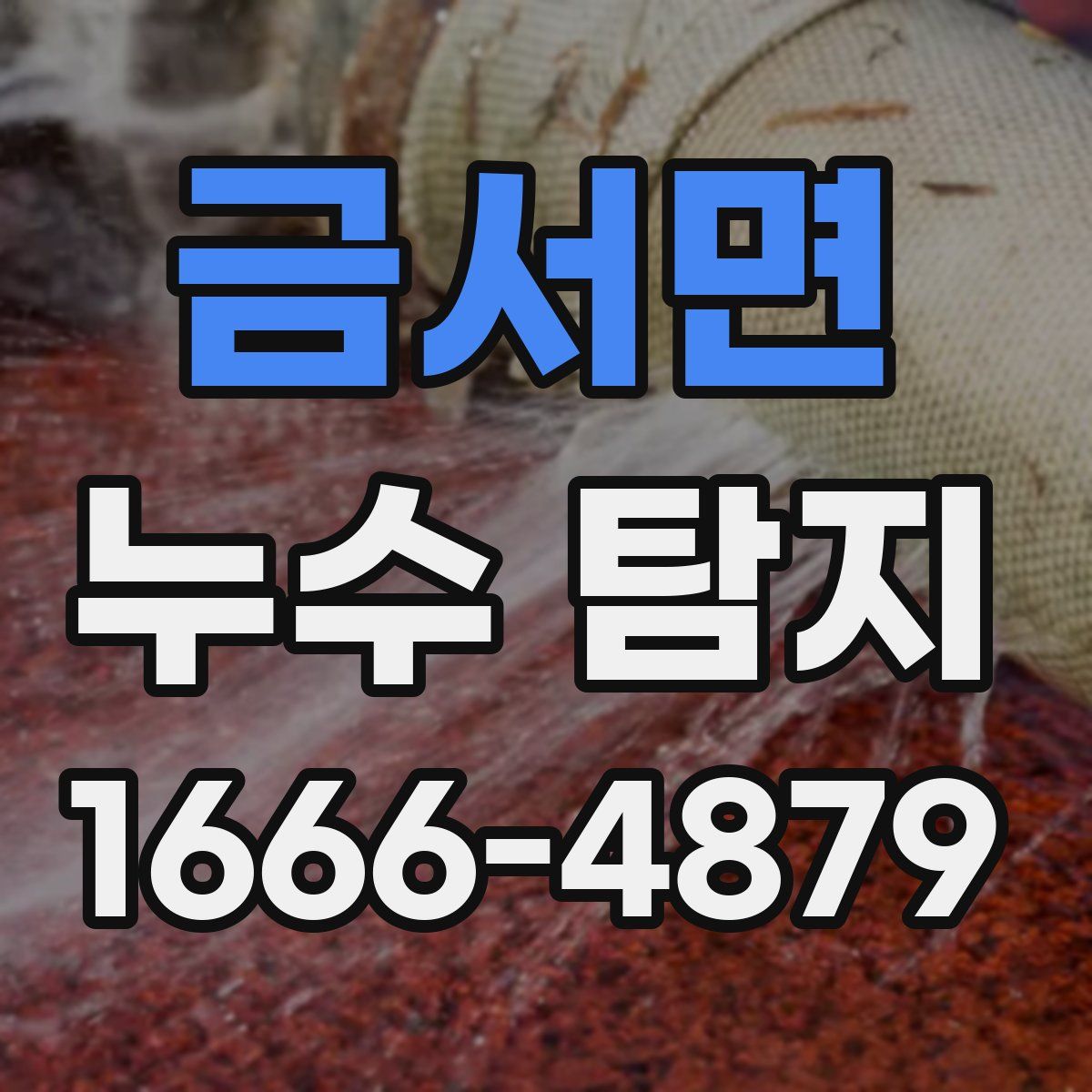 금서면 누수 탐지