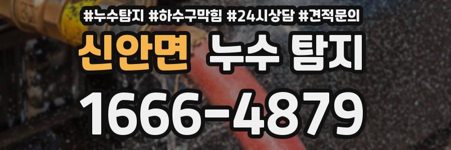신안면 누수 탐지