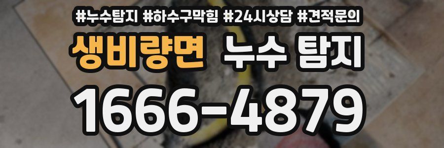 생비량면 누수 탐지
