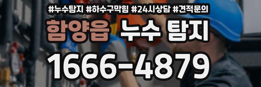 함양읍 누수 탐지