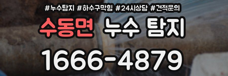 수동면 누수 탐지