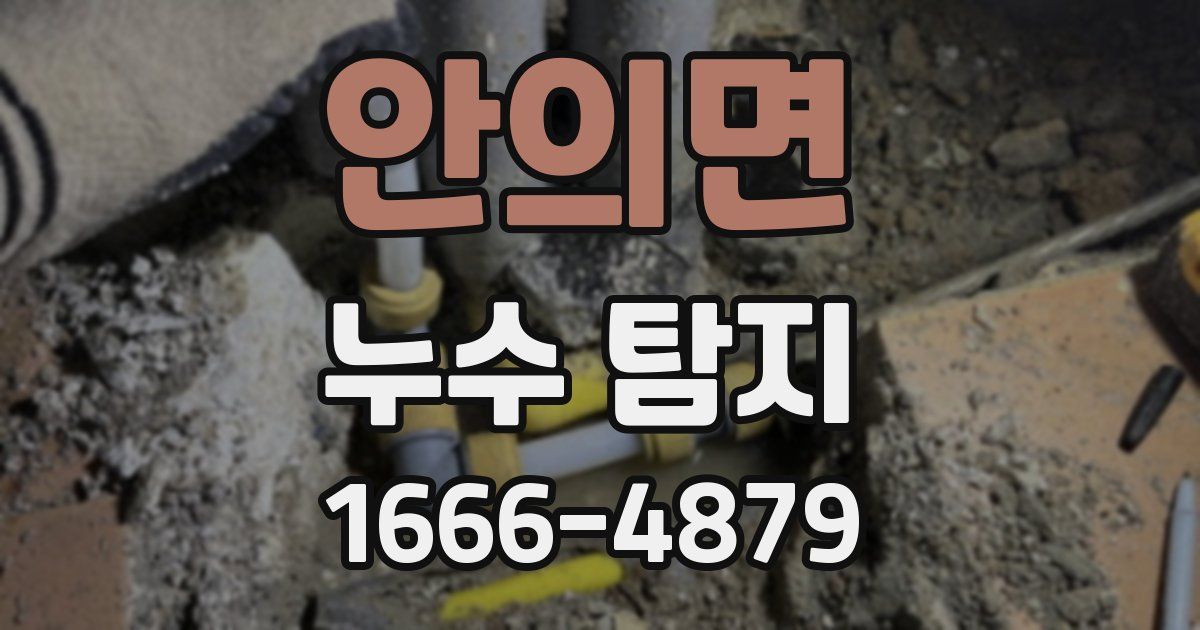 안의면 누수 탐지