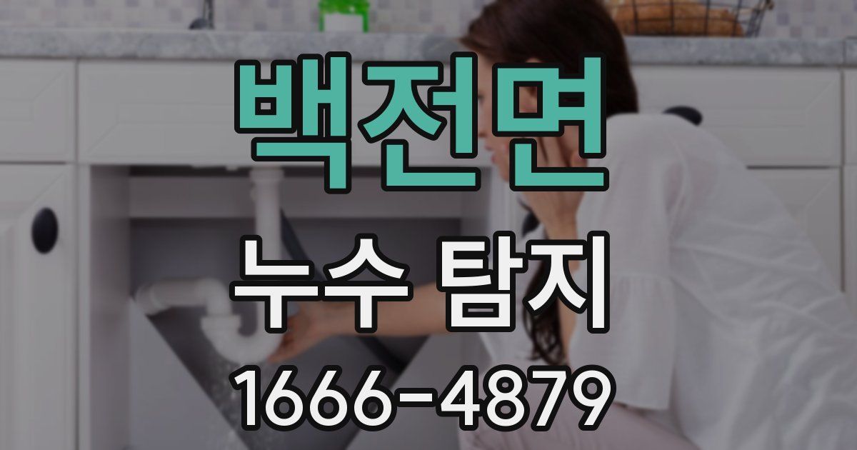 백전면 누수 탐지