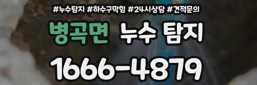 병곡면 누수 탐지