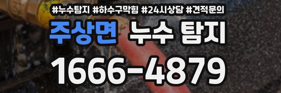 주상면 누수 탐지