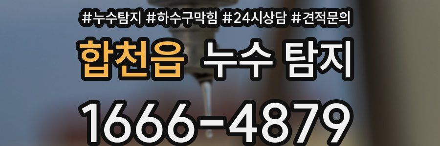 합천읍 누수 탐지