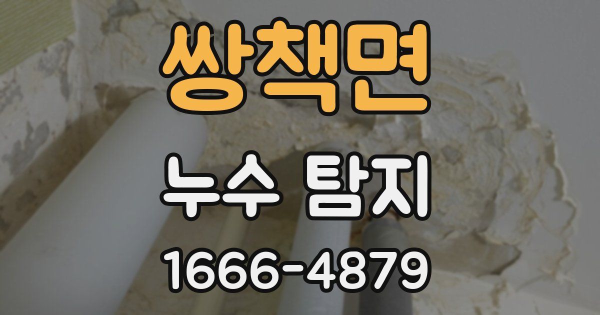 쌍책면 누수 탐지