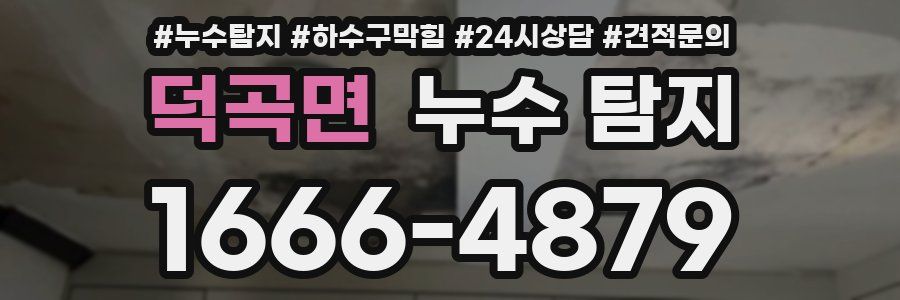 덕곡면 누수 탐지