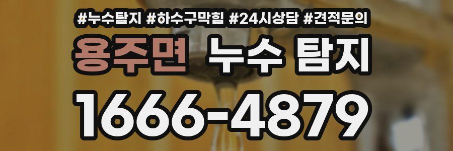 용주면 누수 탐지