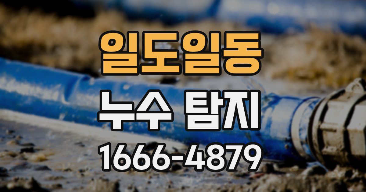 일도일동 누수 탐지