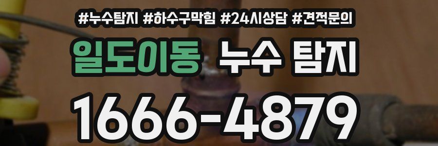 일도이동 누수 탐지