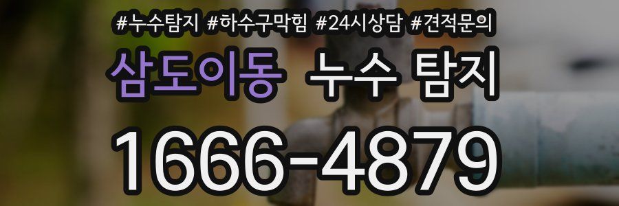 삼도이동 누수 탐지