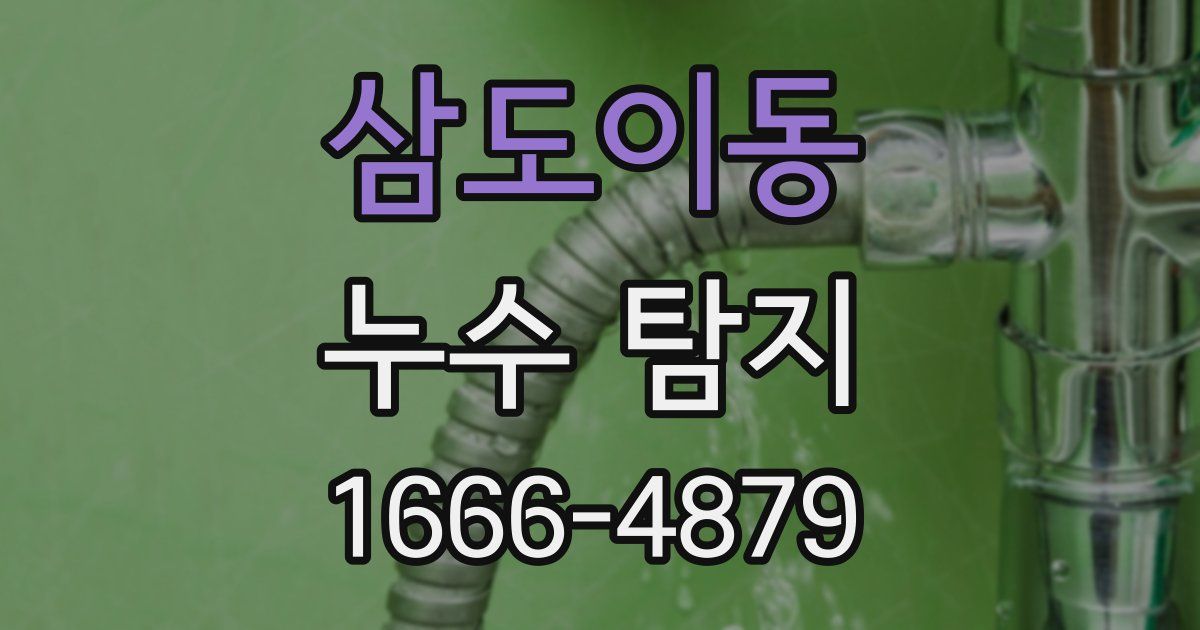 삼도이동 누수 탐지