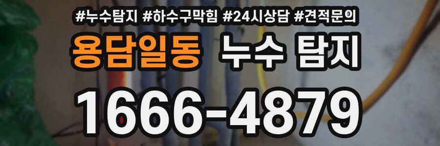 용담일동 누수 탐지