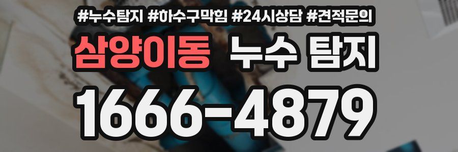 삼양이동 누수 탐지