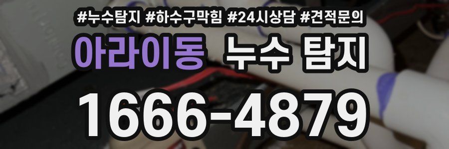아라이동 누수 탐지