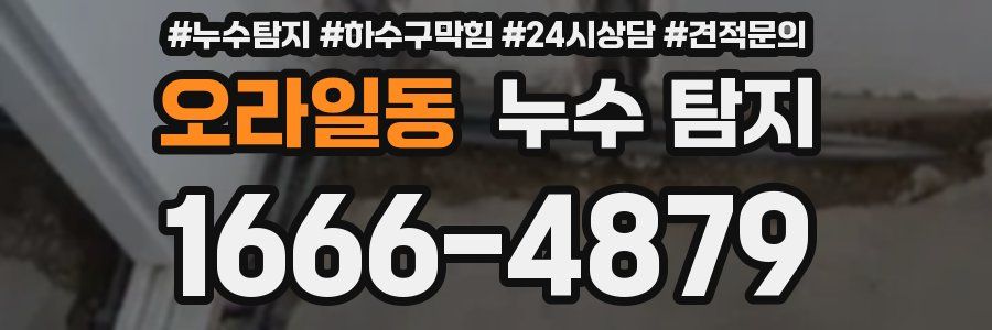 오라일동 누수 탐지