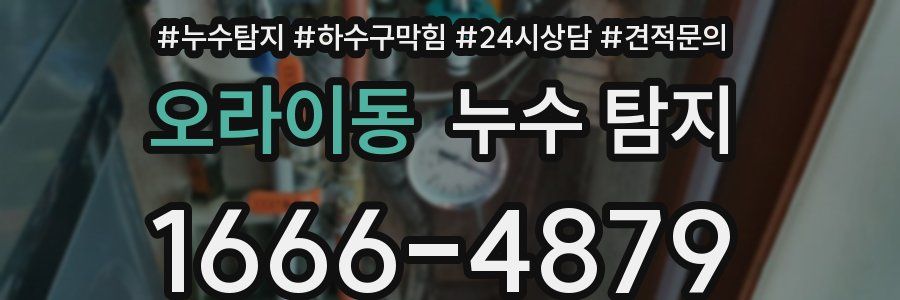 오라이동 누수 탐지