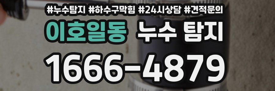 이호일동 누수 탐지