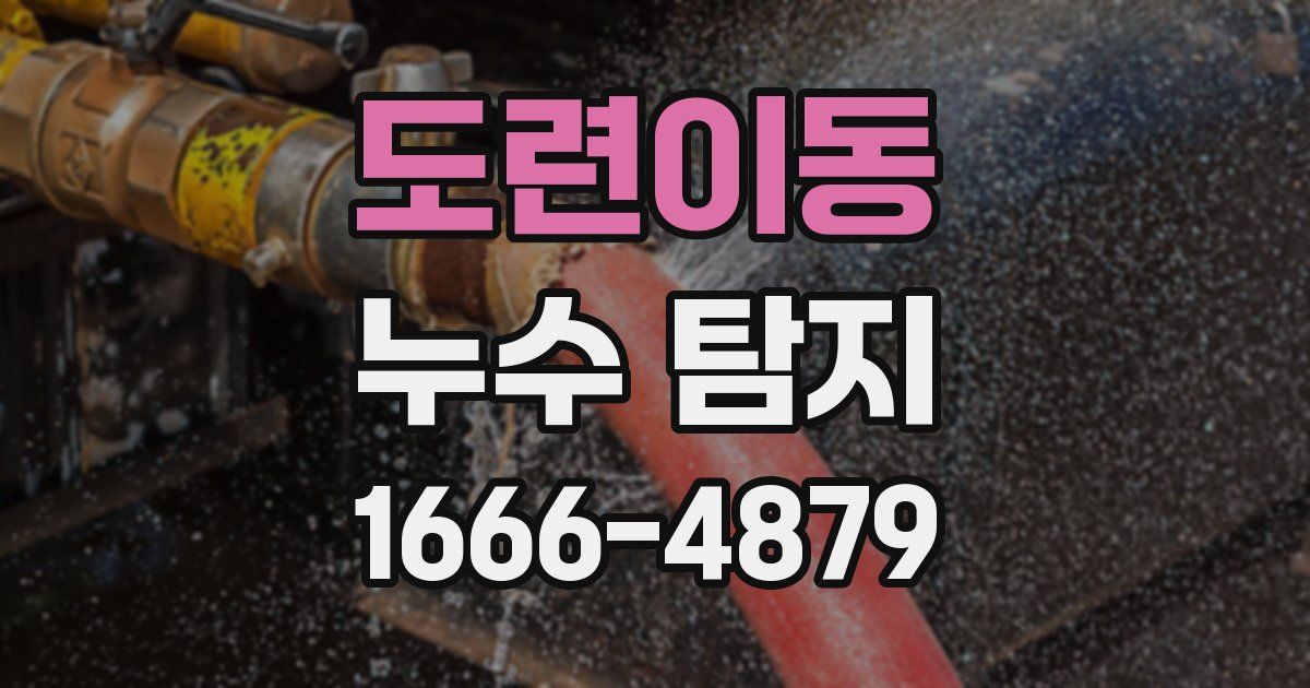 도련이동 누수 탐지