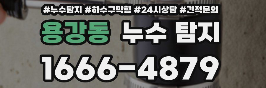 용강동 누수 탐지