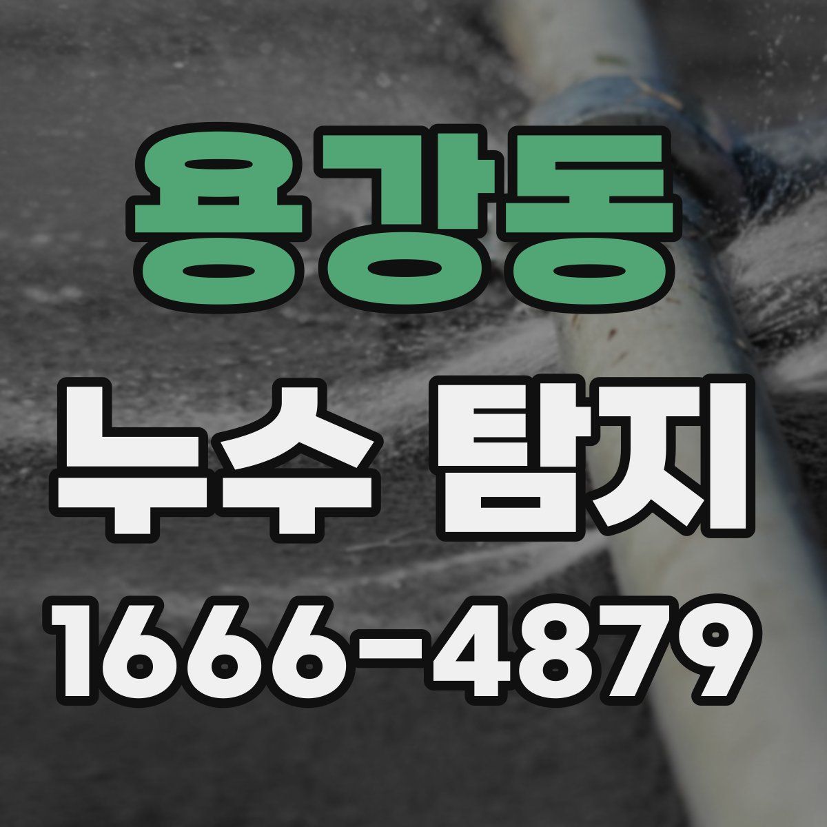 용강동 누수 탐지