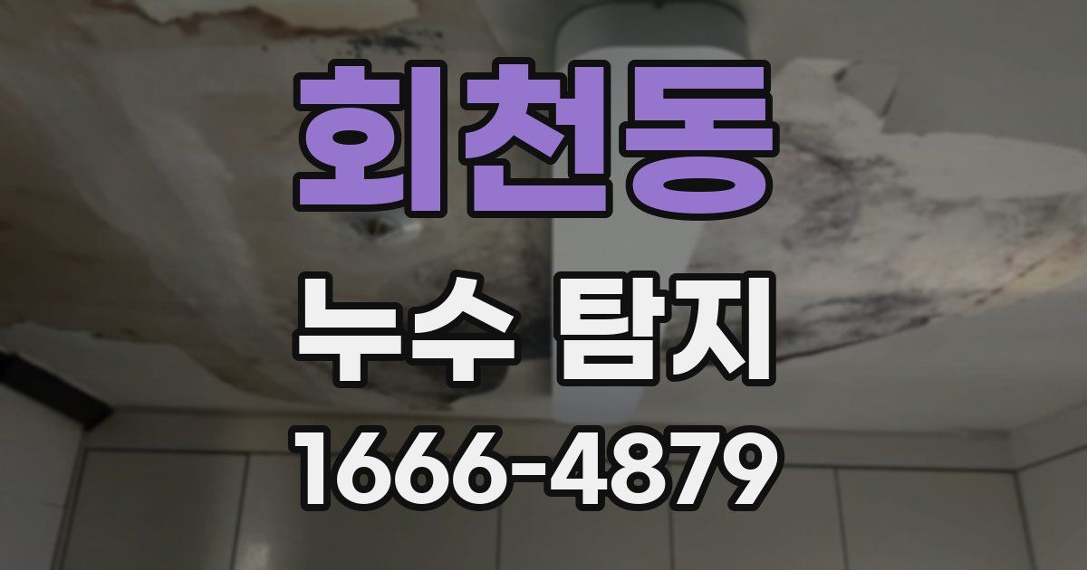 회천동 누수 탐지