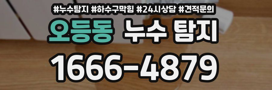 오등동 누수 탐지