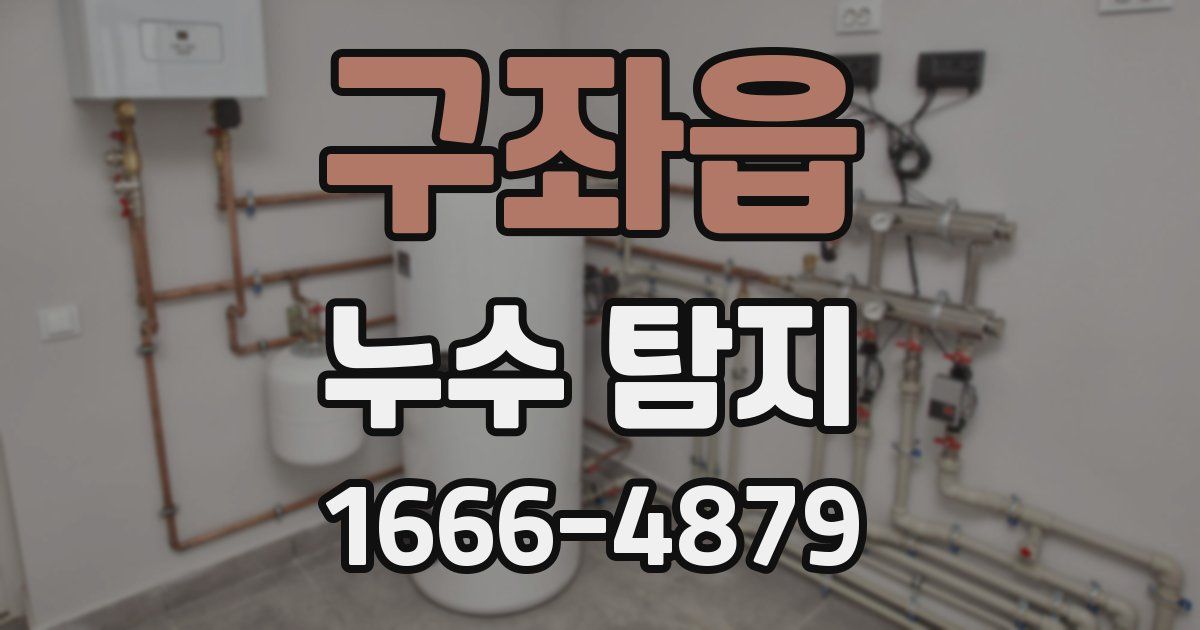 구좌읍 누수 탐지