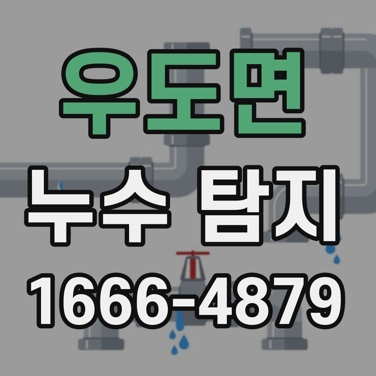 우도면 누수 탐지