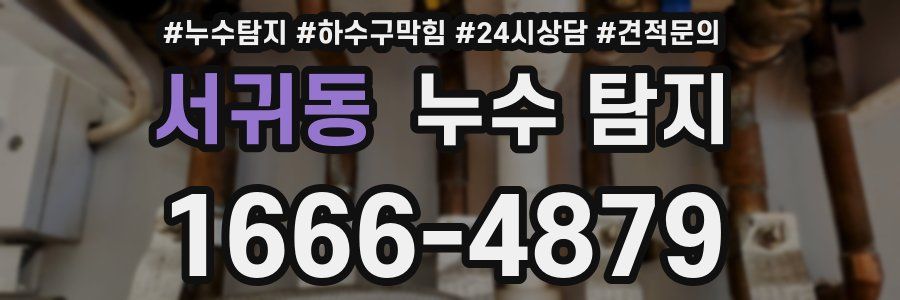 서귀동 누수 탐지