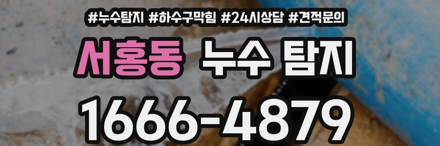 서홍동 누수 탐지