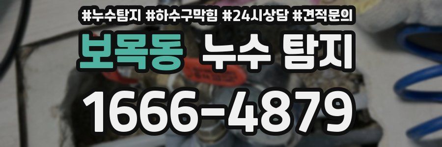 보목동 누수 탐지