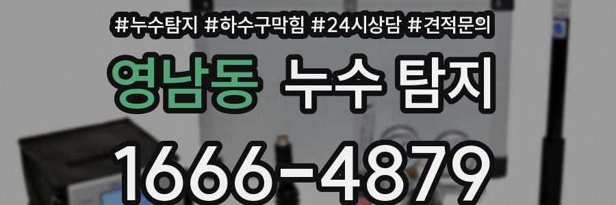 영남동 누수 탐지