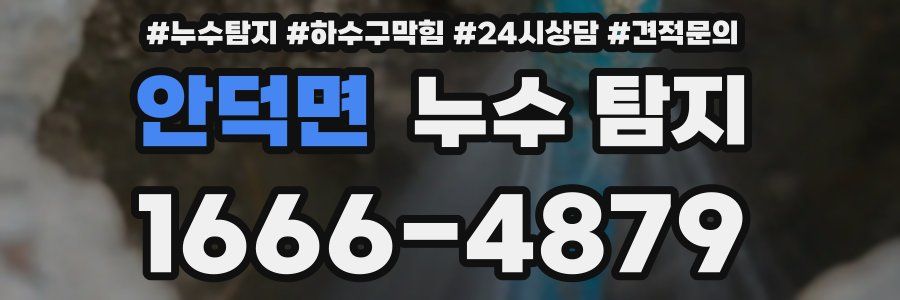 안덕면 누수 탐지
