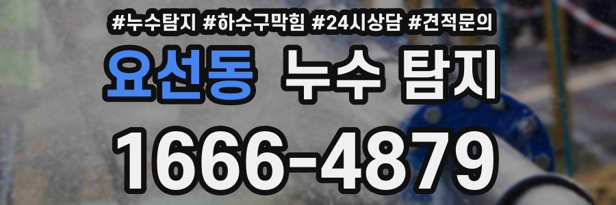 요선동 누수 탐지