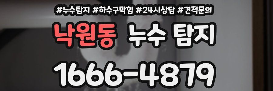 낙원동 누수 탐지