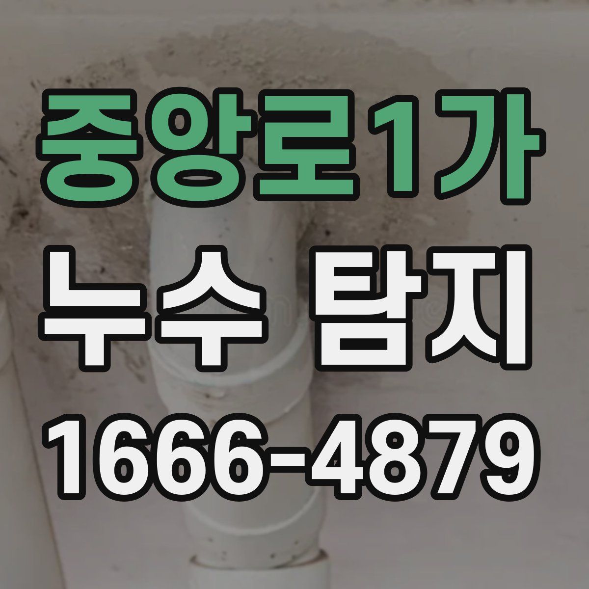 중앙로1가 누수 탐지