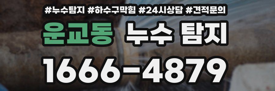 운교동 누수 탐지