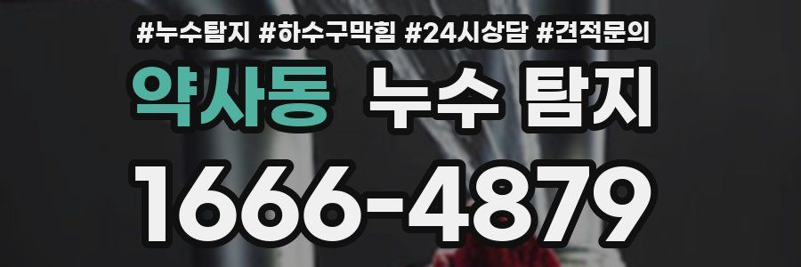 약사동 누수 탐지