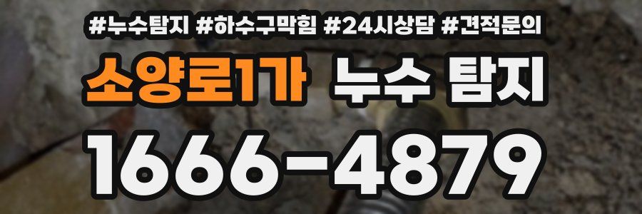 소양로1가 누수 탐지