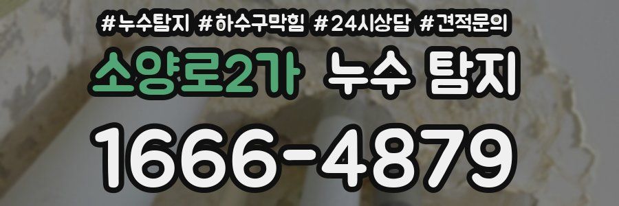 소양로2가 누수 탐지