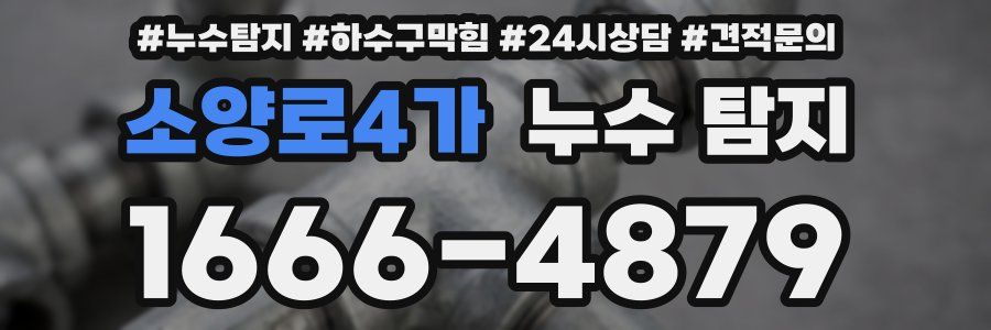 소양로4가 누수 탐지