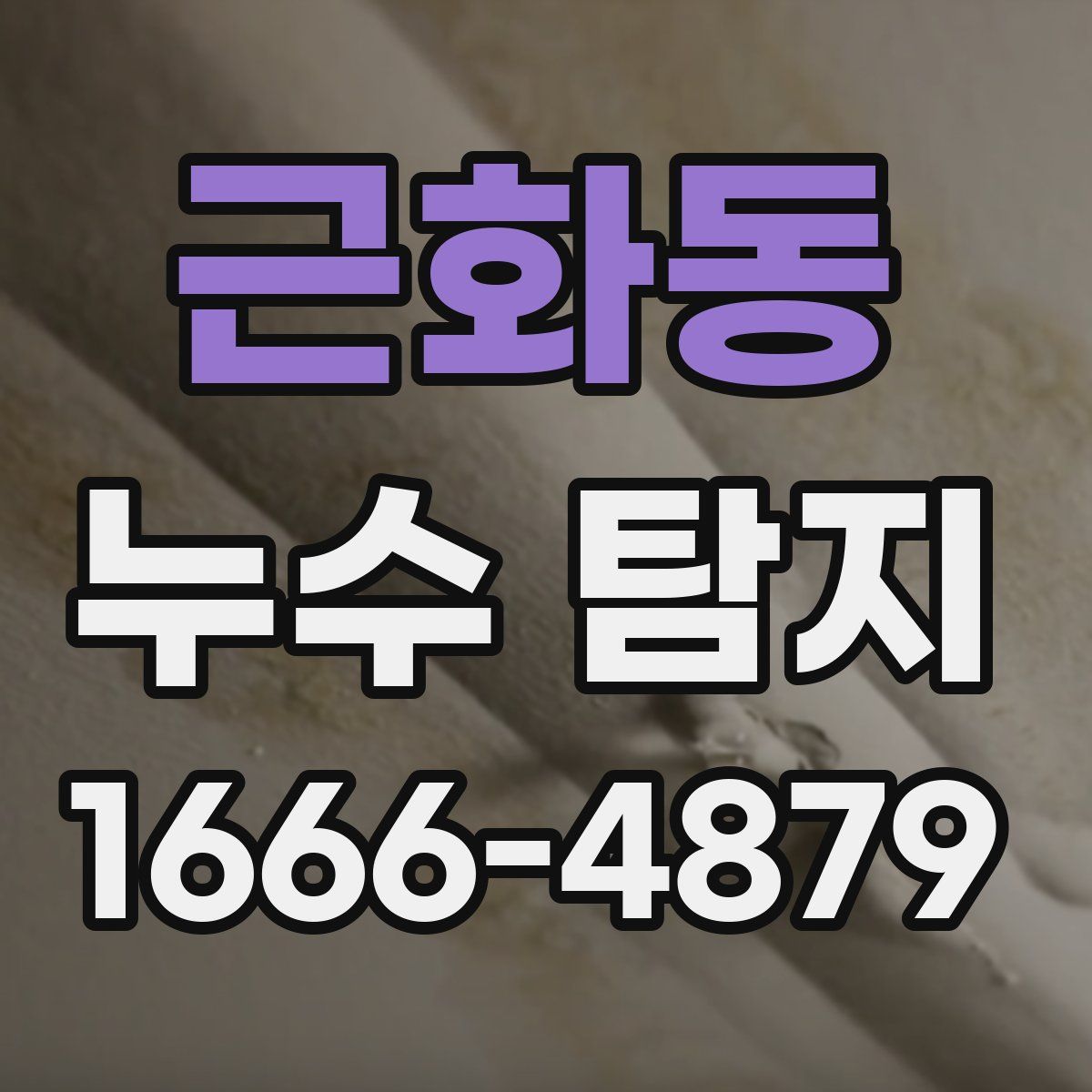 근화동 누수 탐지